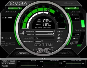 Imagen Menu de EVGA Precision X - Overclock GeForce GTX