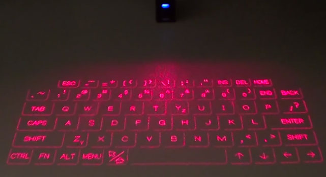 tipos de teclados laser