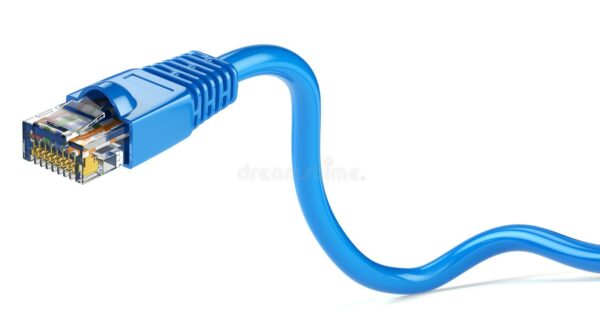 Cable De Ethernet La Conexion Red Del Lan Isolat Cordon Rj Internet 105538038