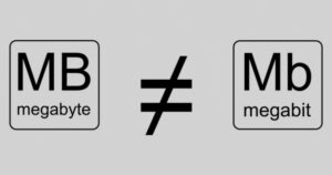 Megabits o megabytes