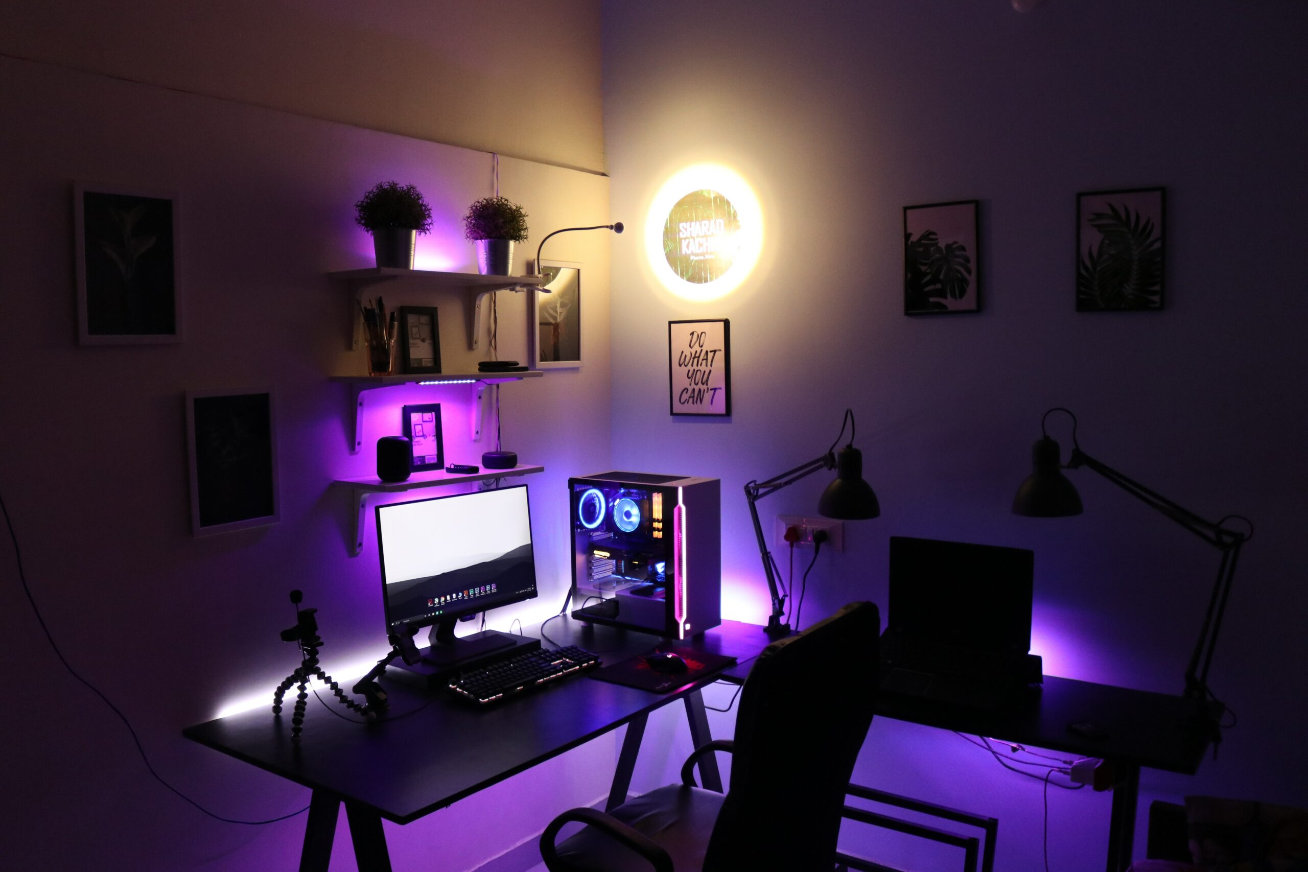 Set up your gaming setup at home